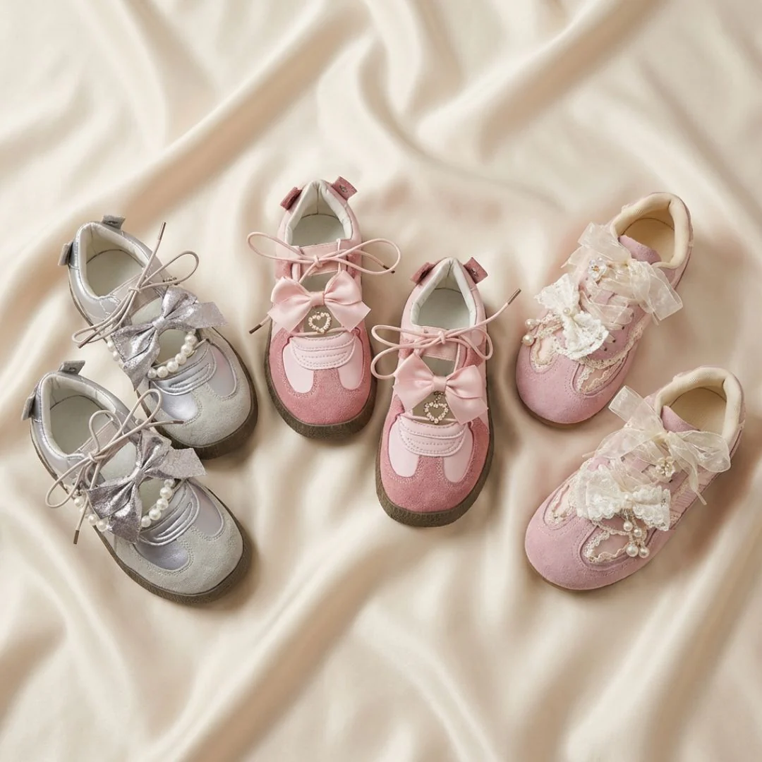 Balletcore Pretty Pink Bow Heart Sneakers - Women's - Image 4