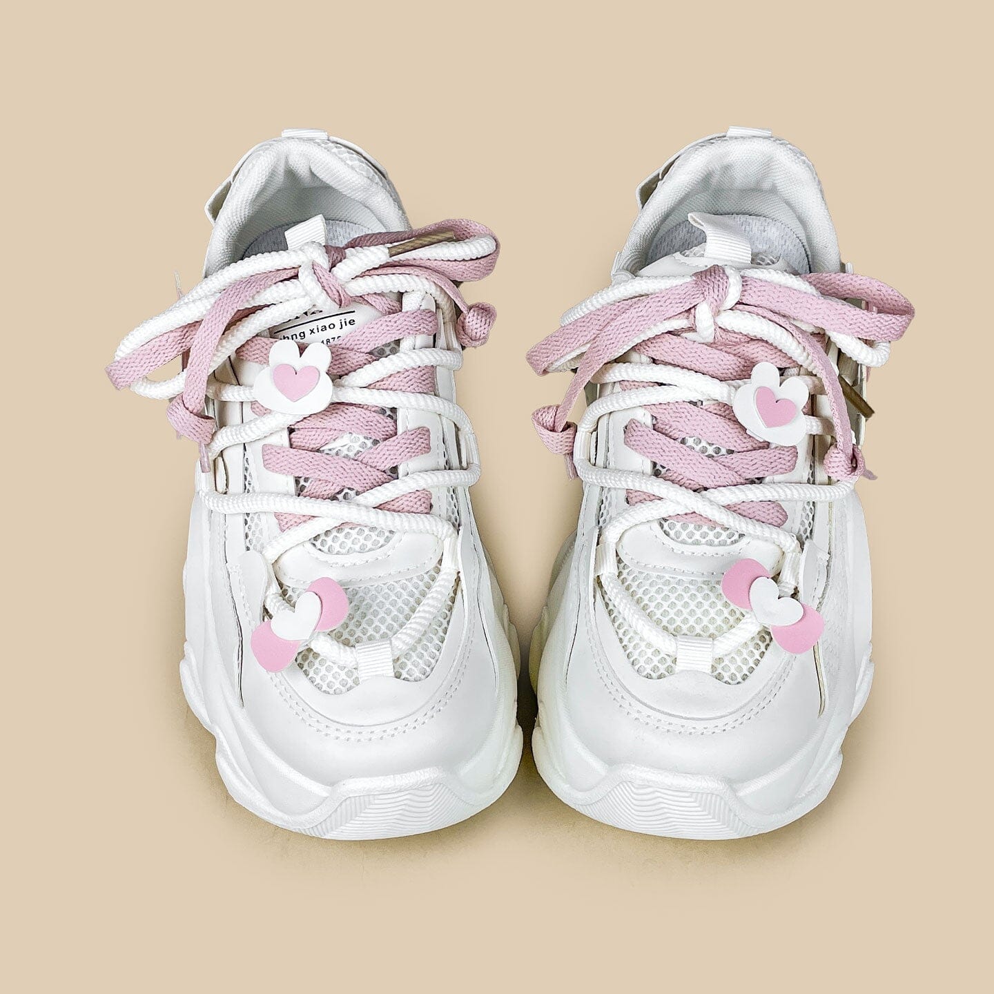Blush Bunny Charm Chunky Sneakers - Unisex - Image 5
