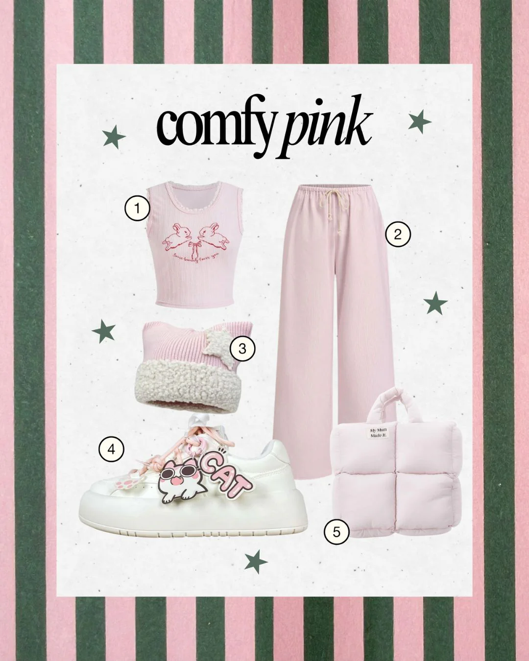 Blush Meow Chunky Casual Chunky Sneakers - Women's - Image 3
