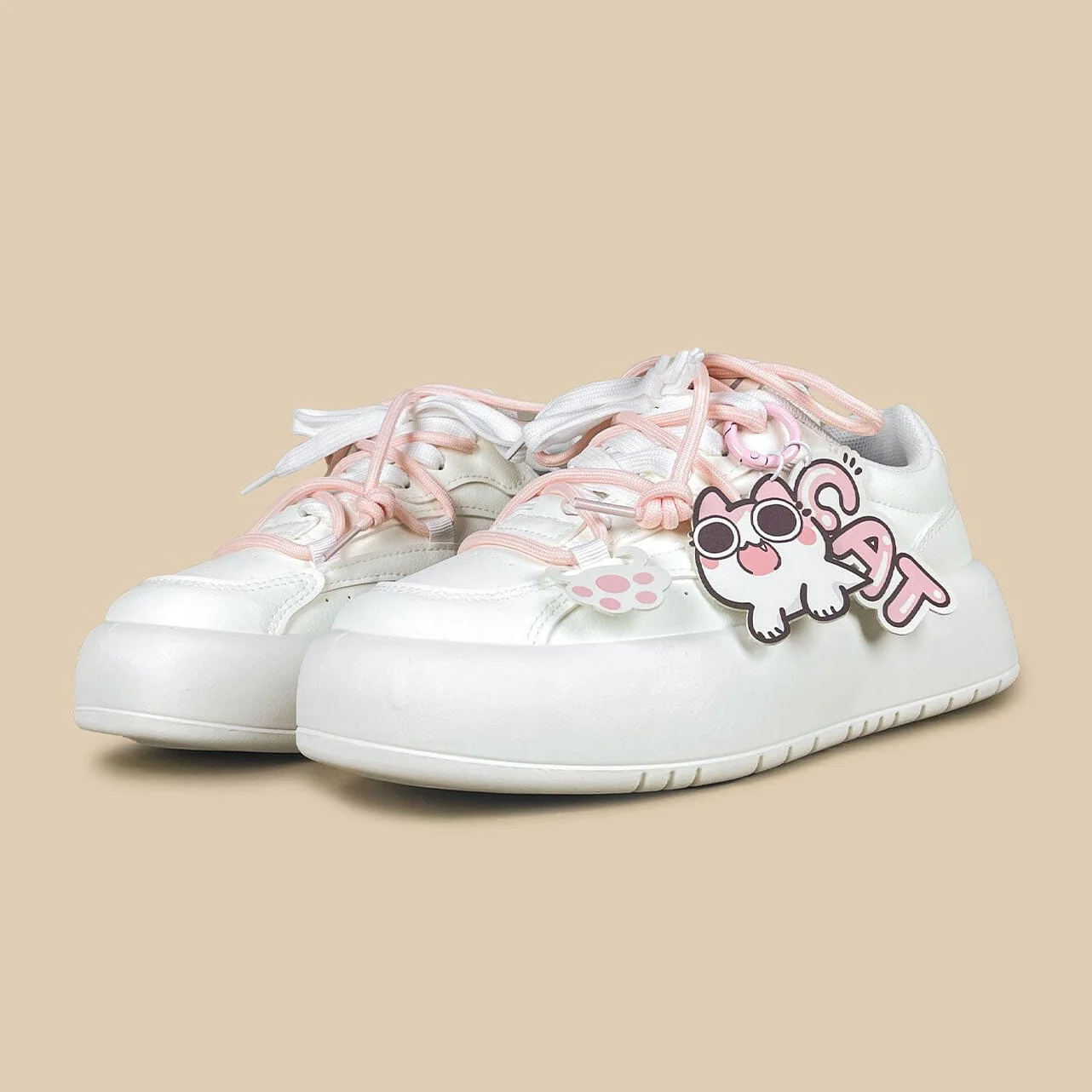 Blush Meow Chunky Casual Chunky Sneakers - Women's - Image 4