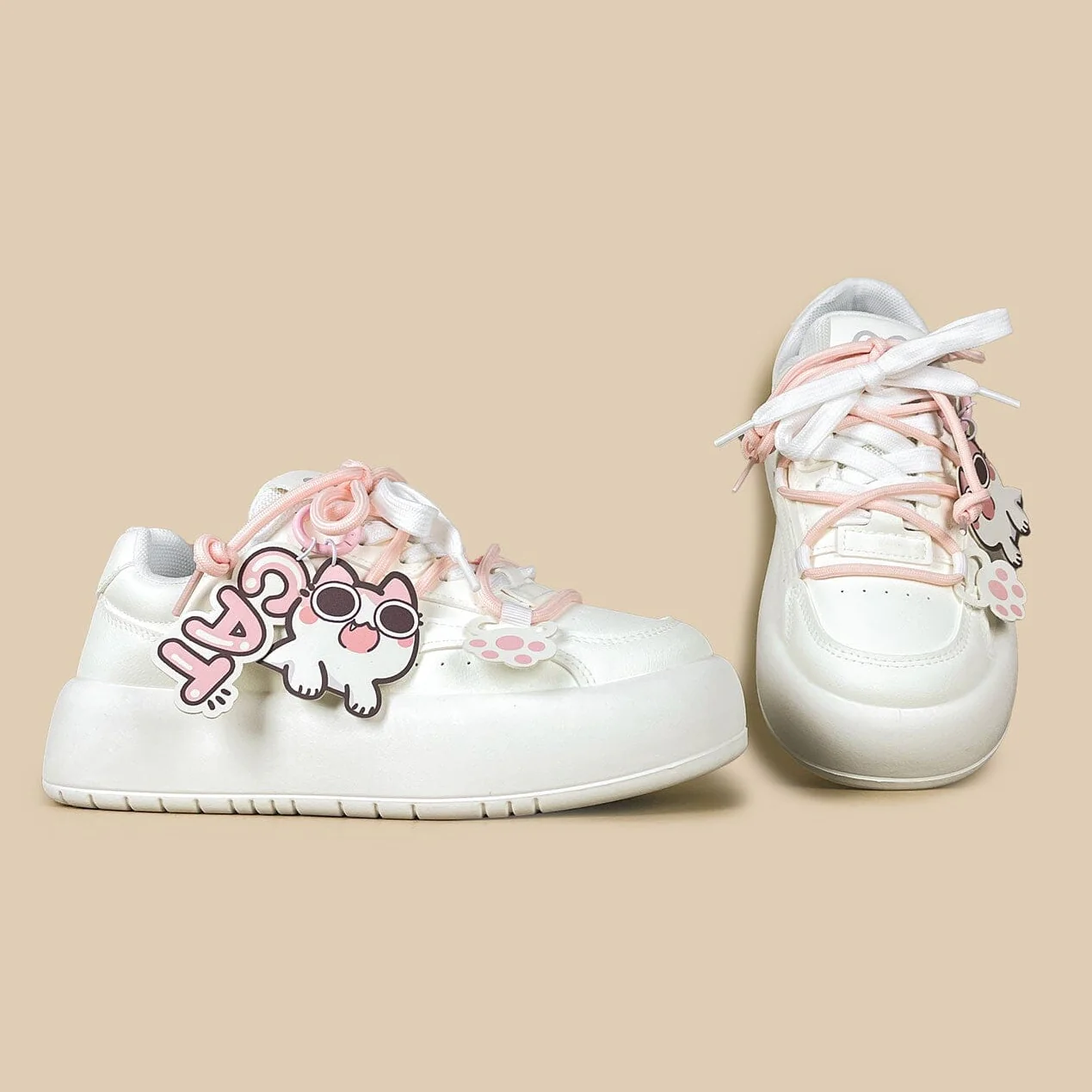 Blush Meow Chunky Casual Chunky Sneakers - Women's - Image 5