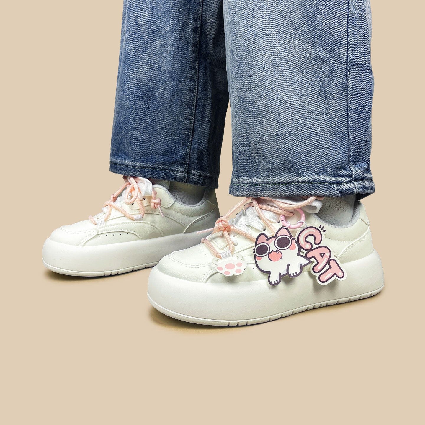Blush Meow Chunky Casual Chunky Sneakers - Women's - Image 6