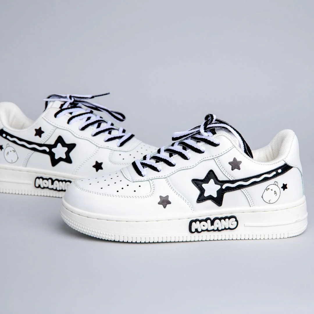 Bobo's House x Molang Star Casual Sneakers - Unisex - Image 3
