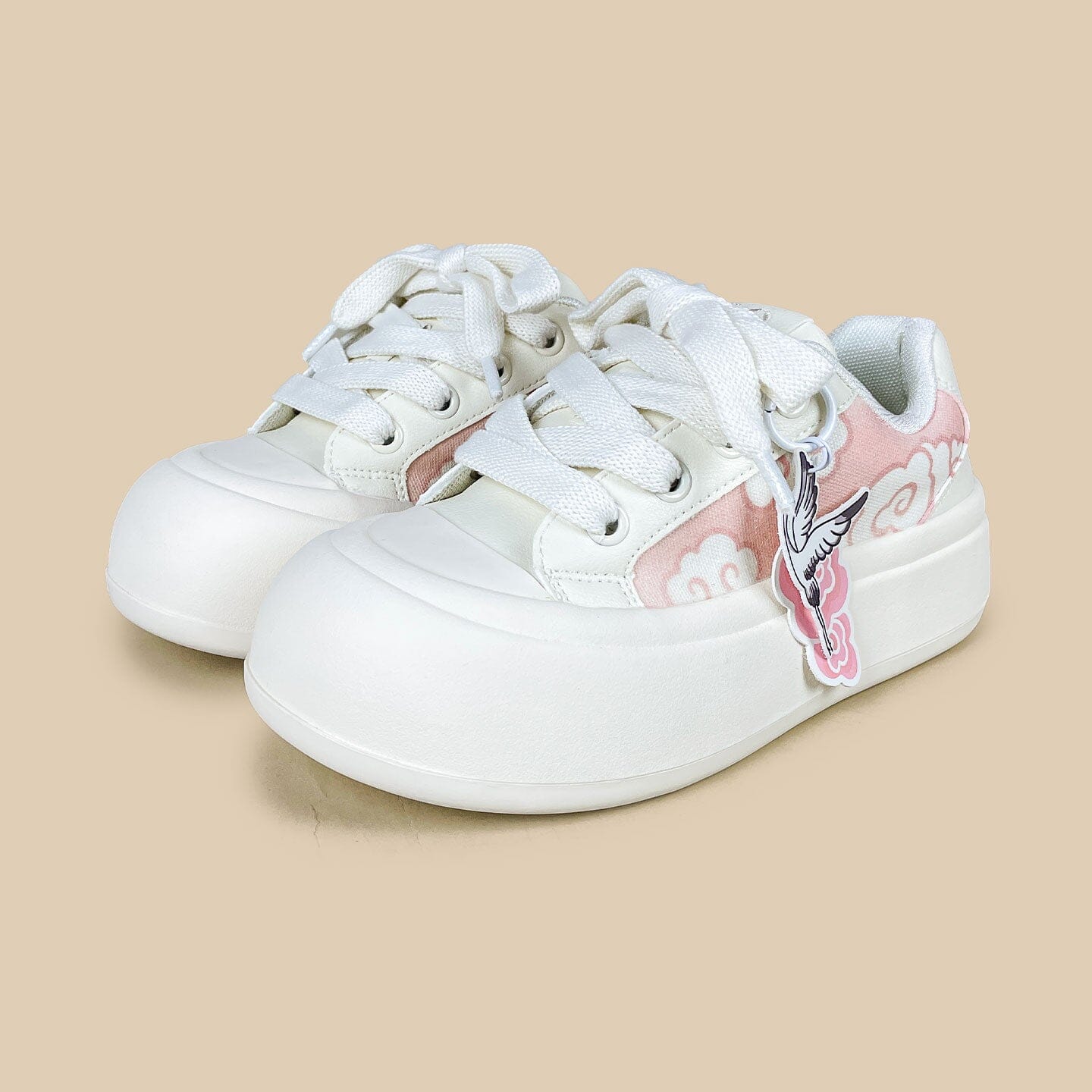Celestial Crane Print Chunky Sneakers - Women's - Image 2
