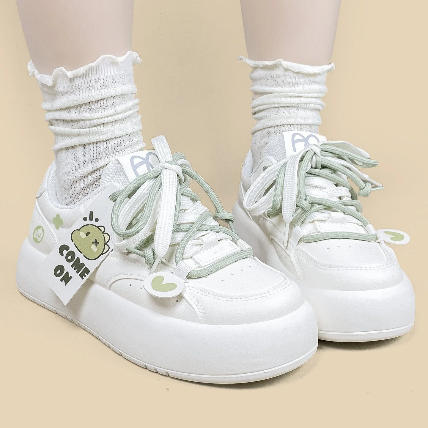 Cheerful Dinosaur Chunky Casual Sneakers – Women's - Image 7