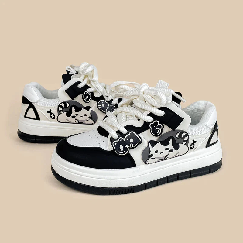 Chubby Cheeks Kitty Casual Sneakers - Unisex - Image 8