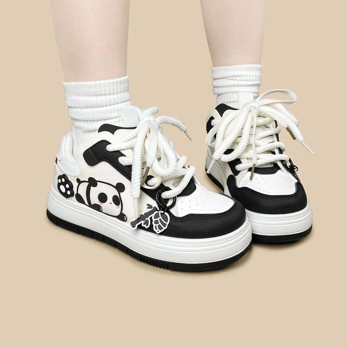 Chubby Panda Paws Chunky Casual Sneakers – Unisex - Image 7