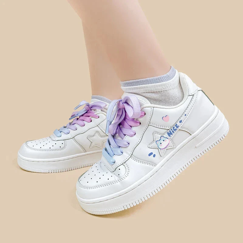 *CLEARANCE* Chubby Nice Bunny Casual White Shoes - Unisex - Image 4
