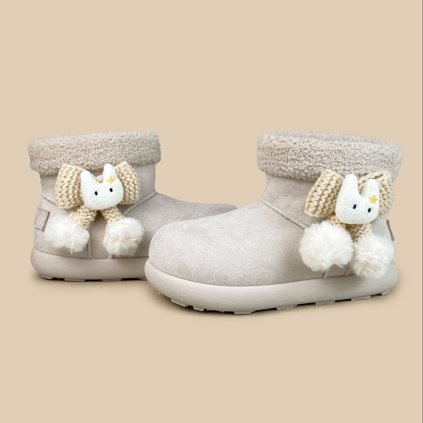 *CLEARANCE* Cozy Bunny Ultra Soft White Winter Boots - Women's - Image 2