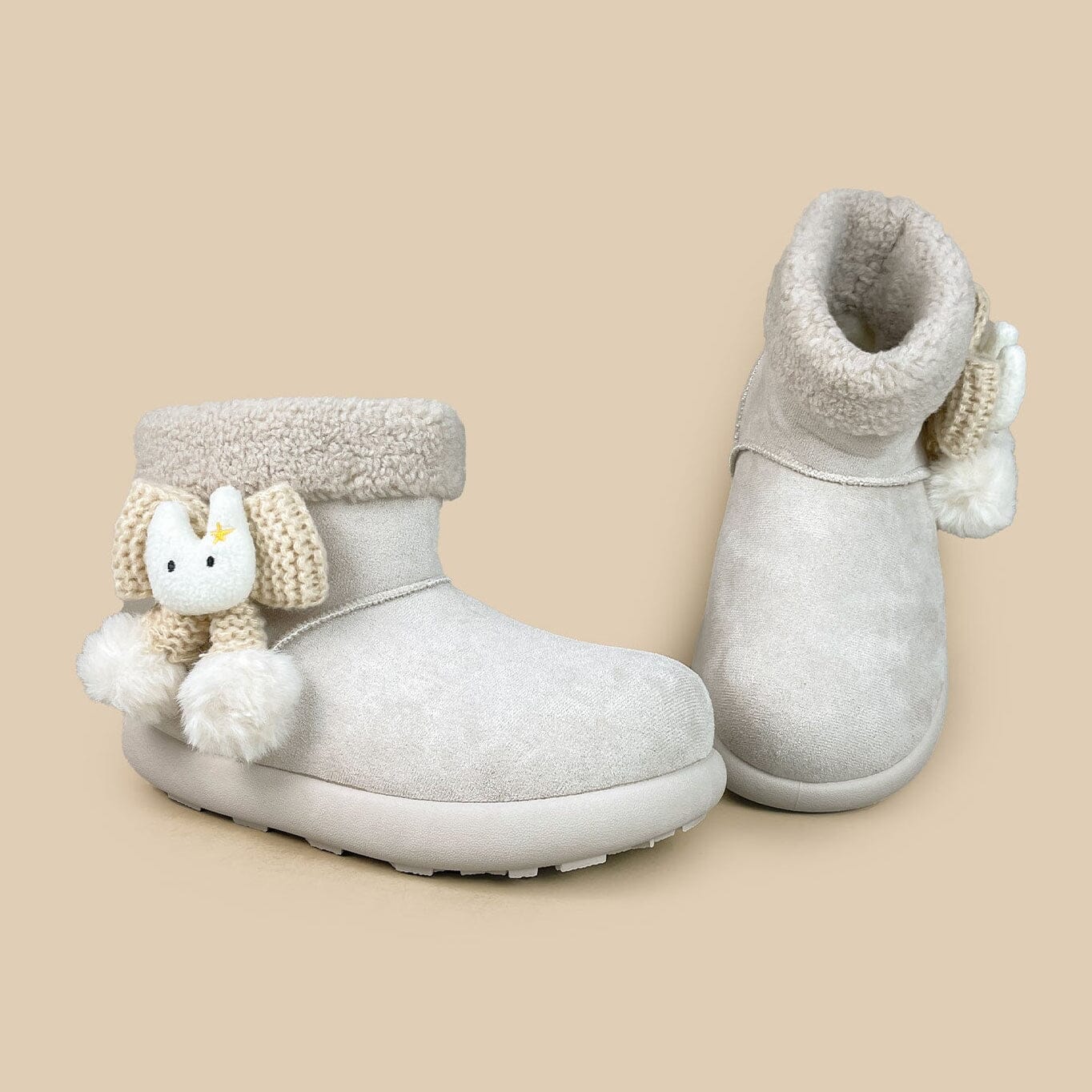 *CLEARANCE* Cozy Bunny Ultra Soft White Winter Boots - Women's - Image 5