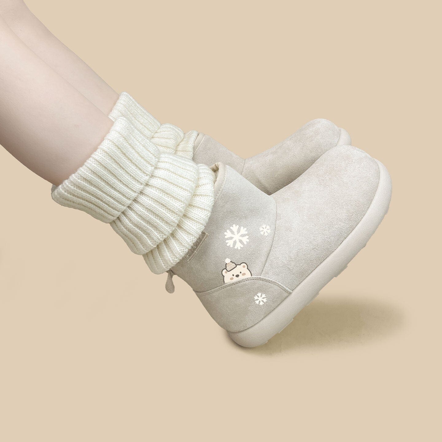 *CLEARANCE* Cozy Polar Bear White Winter Boots - Women's - Image 5