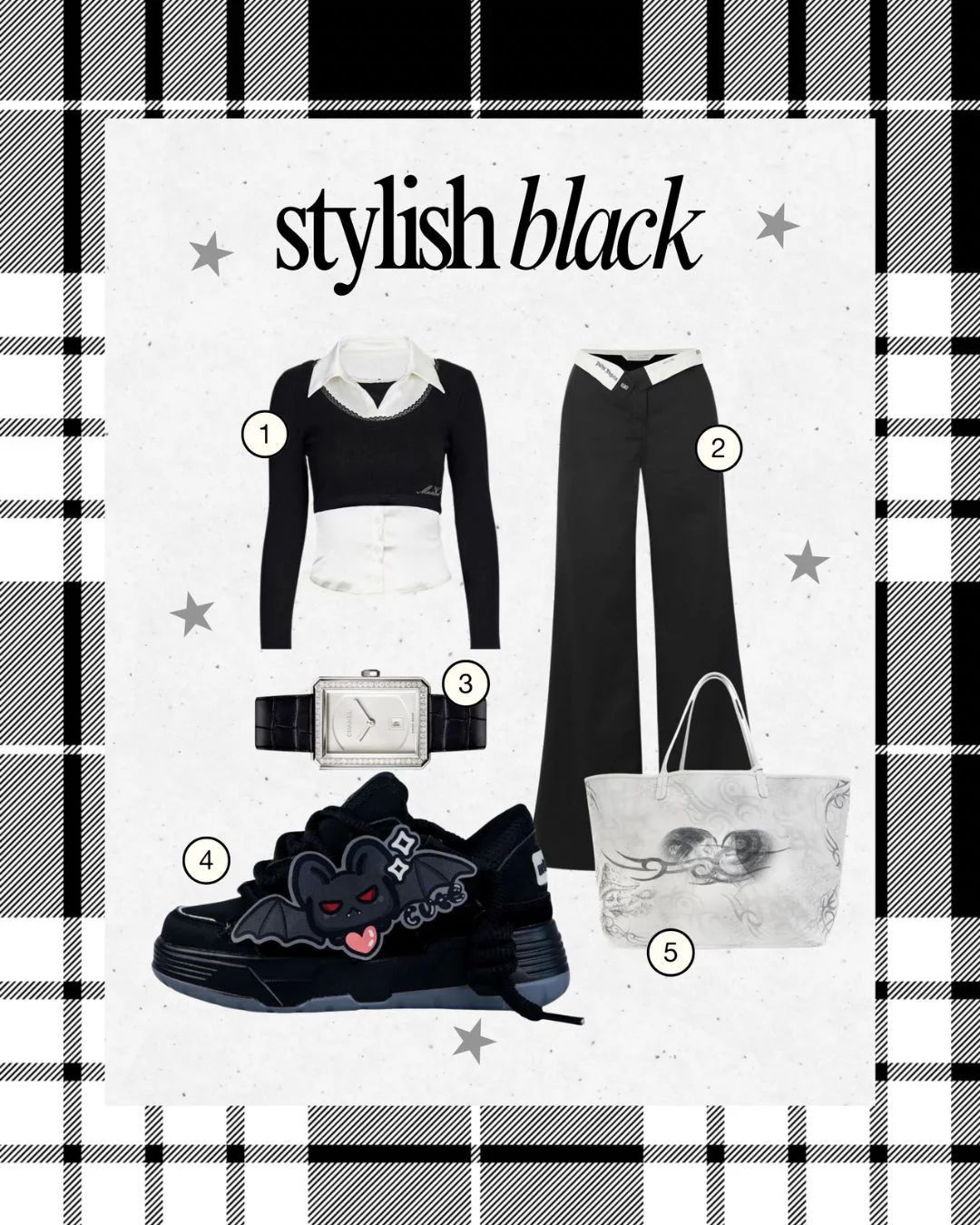 Kawaii Bat Midnight Black Chunky Shoes - Unisex - Image 3