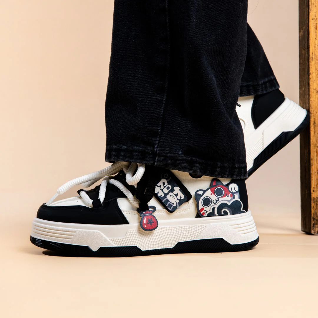 Maneki Neko Chunky Mid Top Shoes - Women's - Image 8