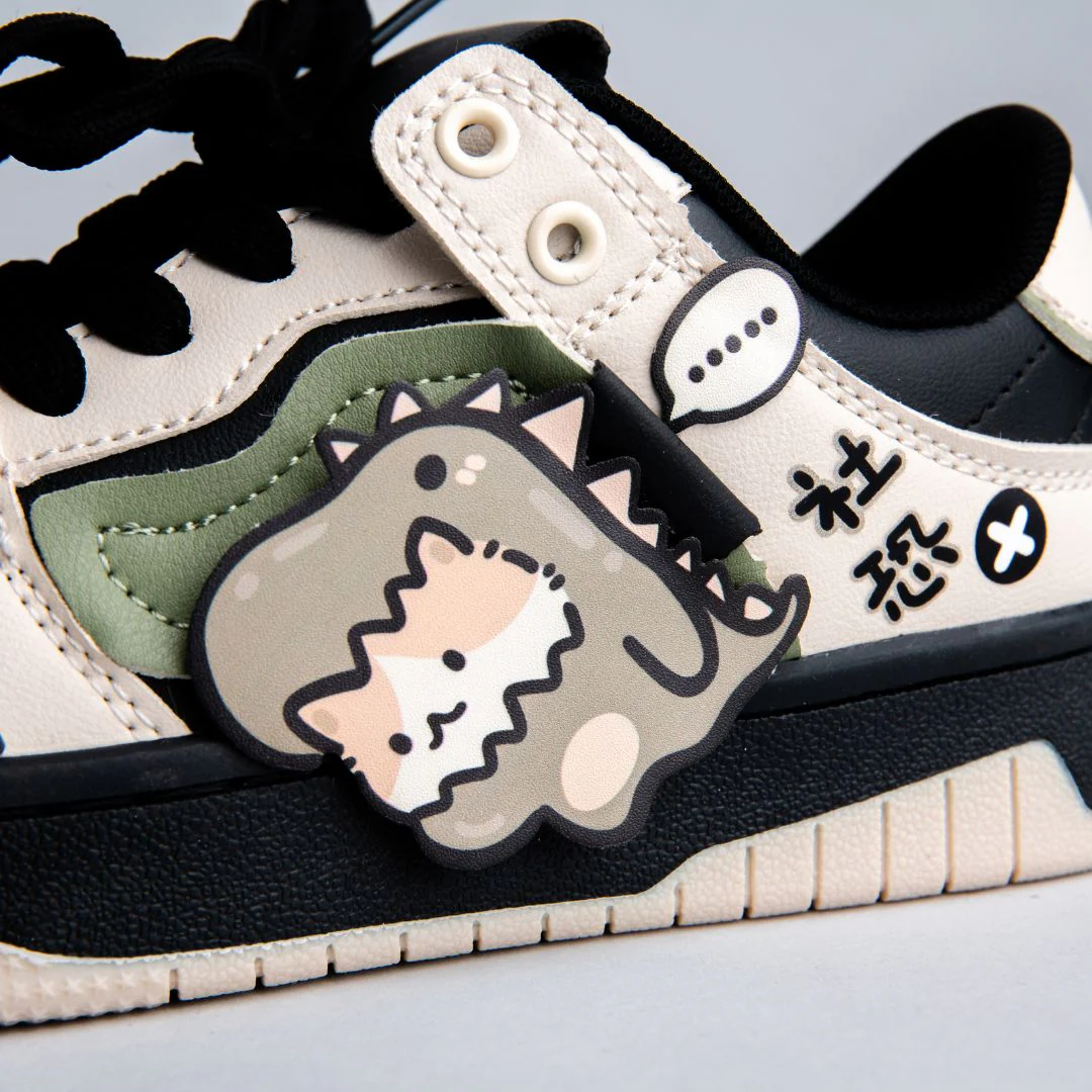 *CLEARANCE* Super Shy Dino Cat Chunky Casual Sneakers - Unisex - Image 2