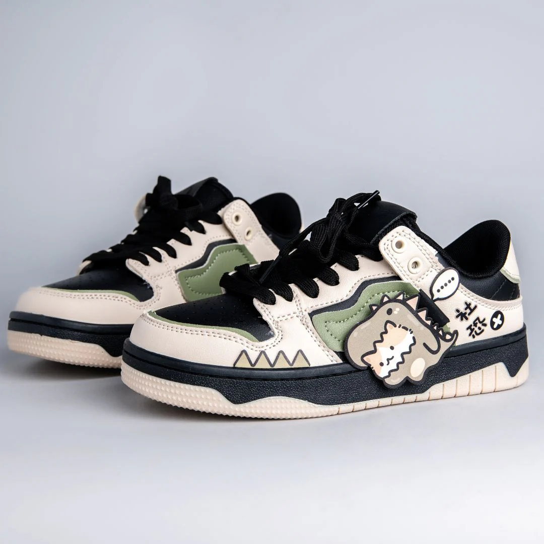 *CLEARANCE* Super Shy Dino Cat Chunky Casual Sneakers - Unisex - Image 3