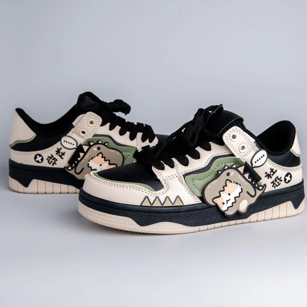 *CLEARANCE* Super Shy Dino Cat Chunky Casual Sneakers - Unisex - Image 4