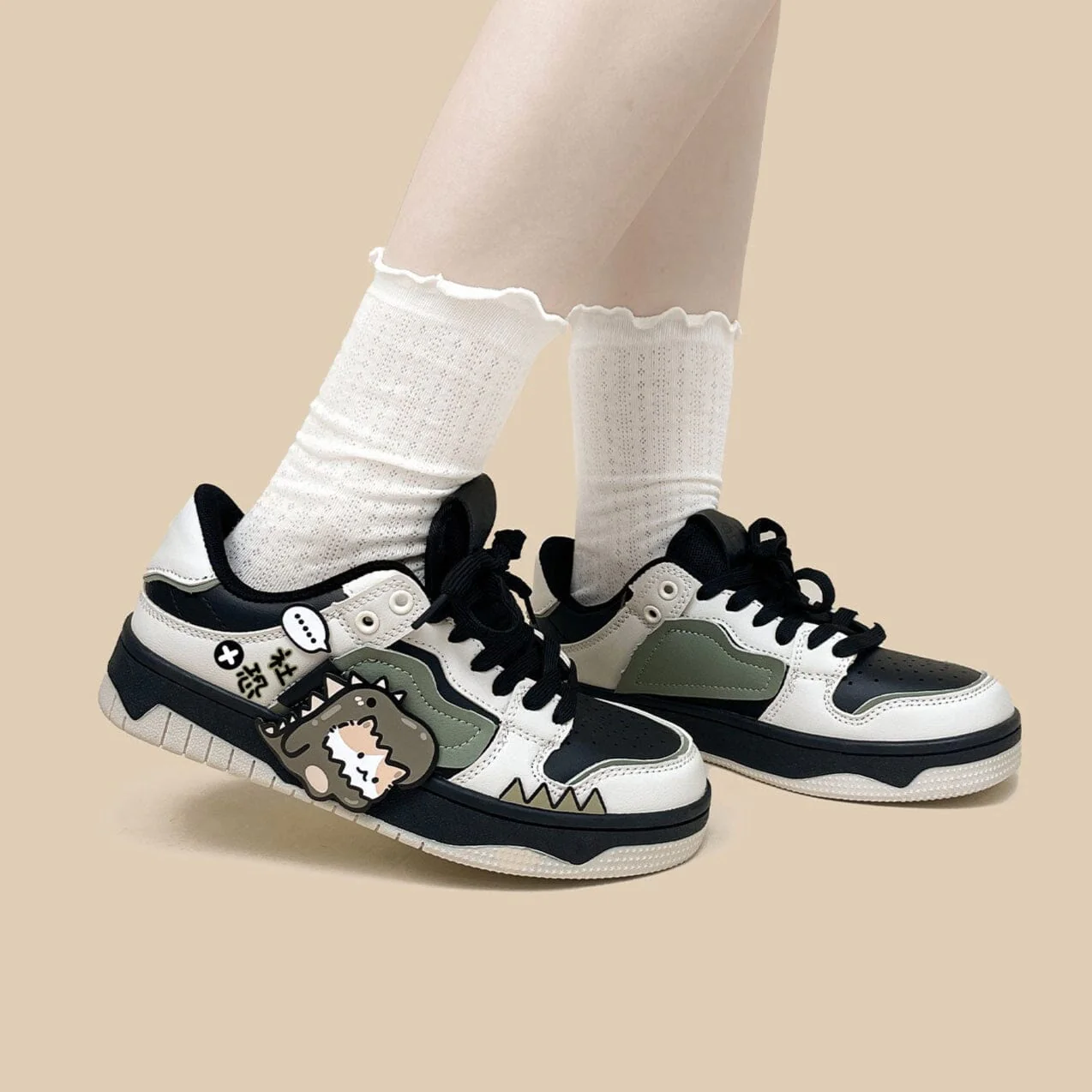 *CLEARANCE* Super Shy Dino Cat Chunky Casual Sneakers - Unisex - Image 6