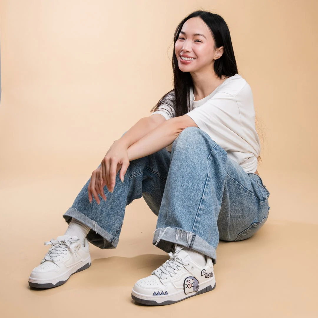 Ultra Chubby Kabbu Sharku Casual White Sneakers - Women's - Image 11