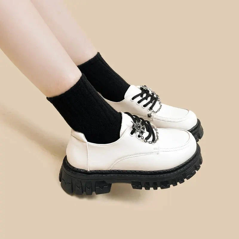 *CLEARANCE* Ultra Chunky Sole Compass Stars Classic Loafers - Women's - Image 3