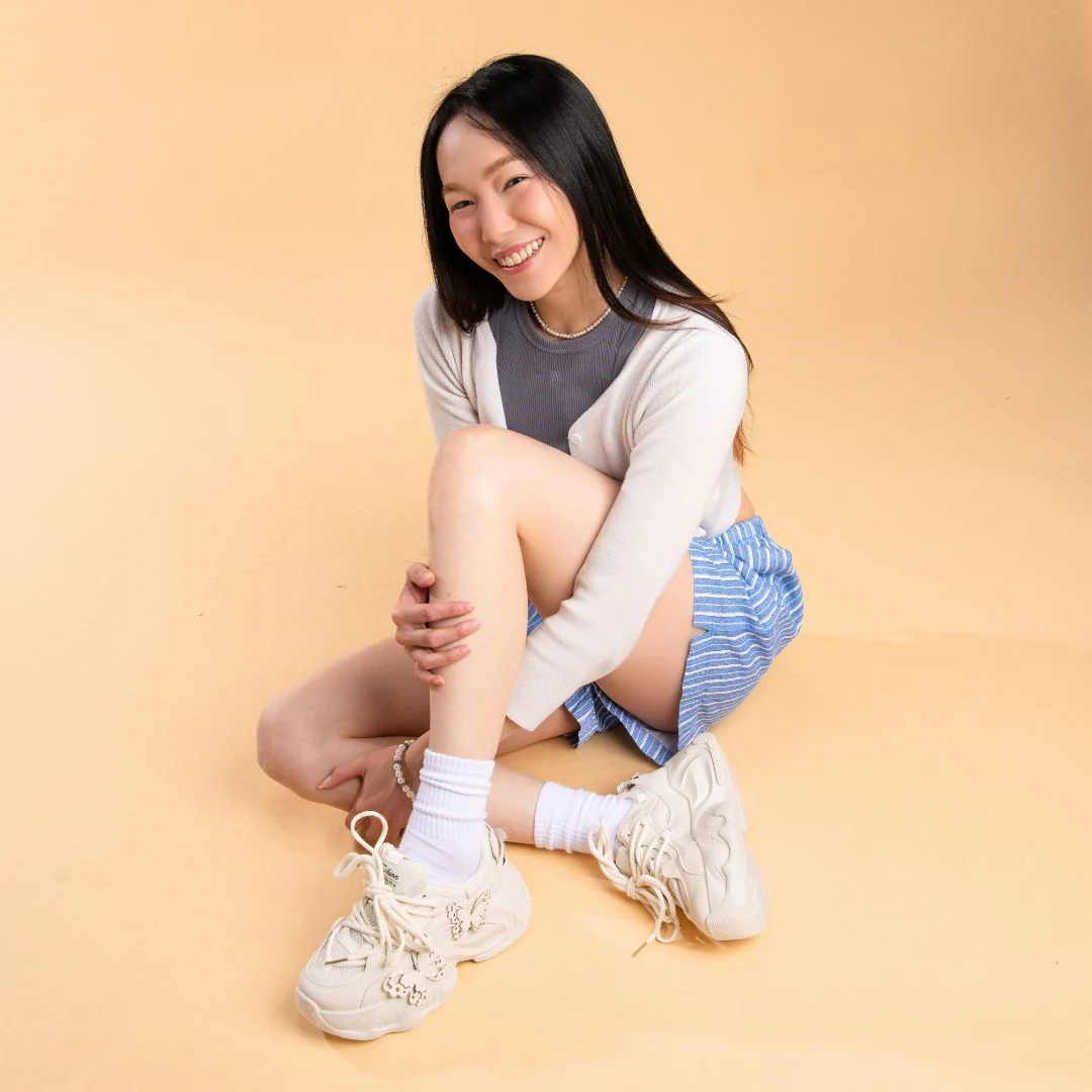 Ultra Chunky Sole Lovely Butterfly White Sneakers - Unisex - Image 6