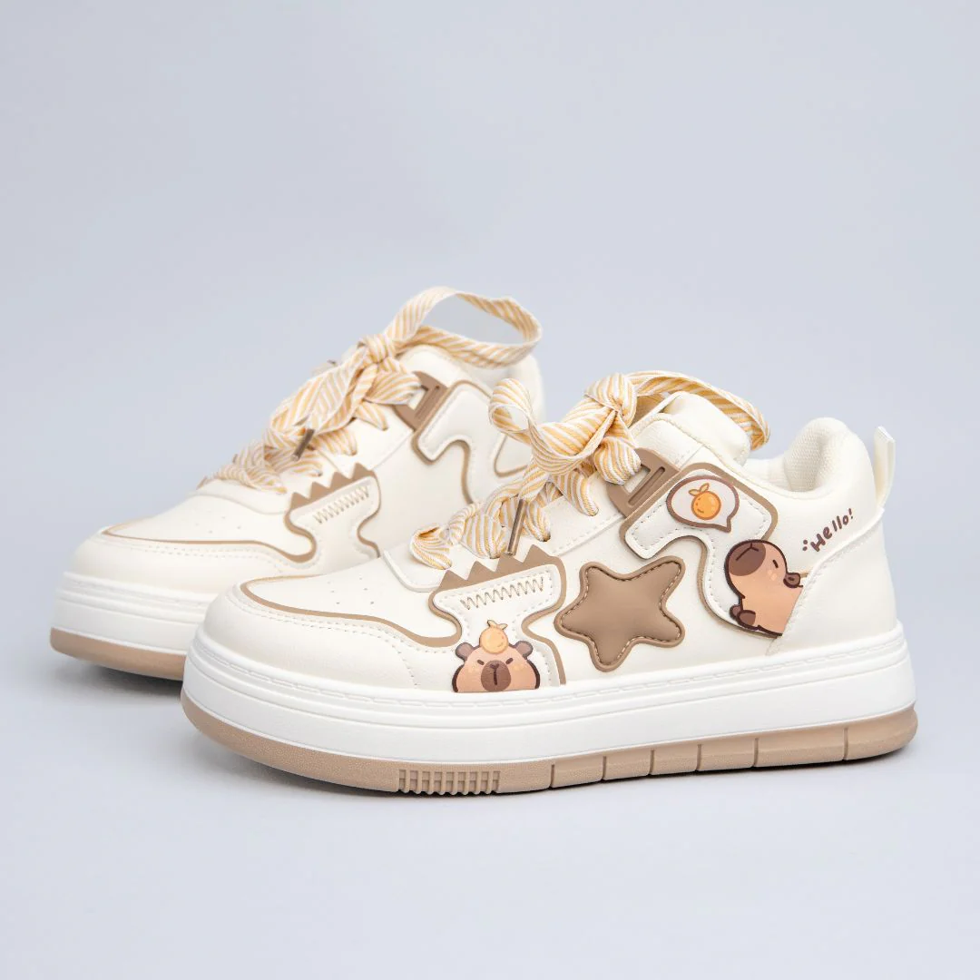 Ultra Friendly Capybara Chunky Mid Top Shoes - Women's - Image 3