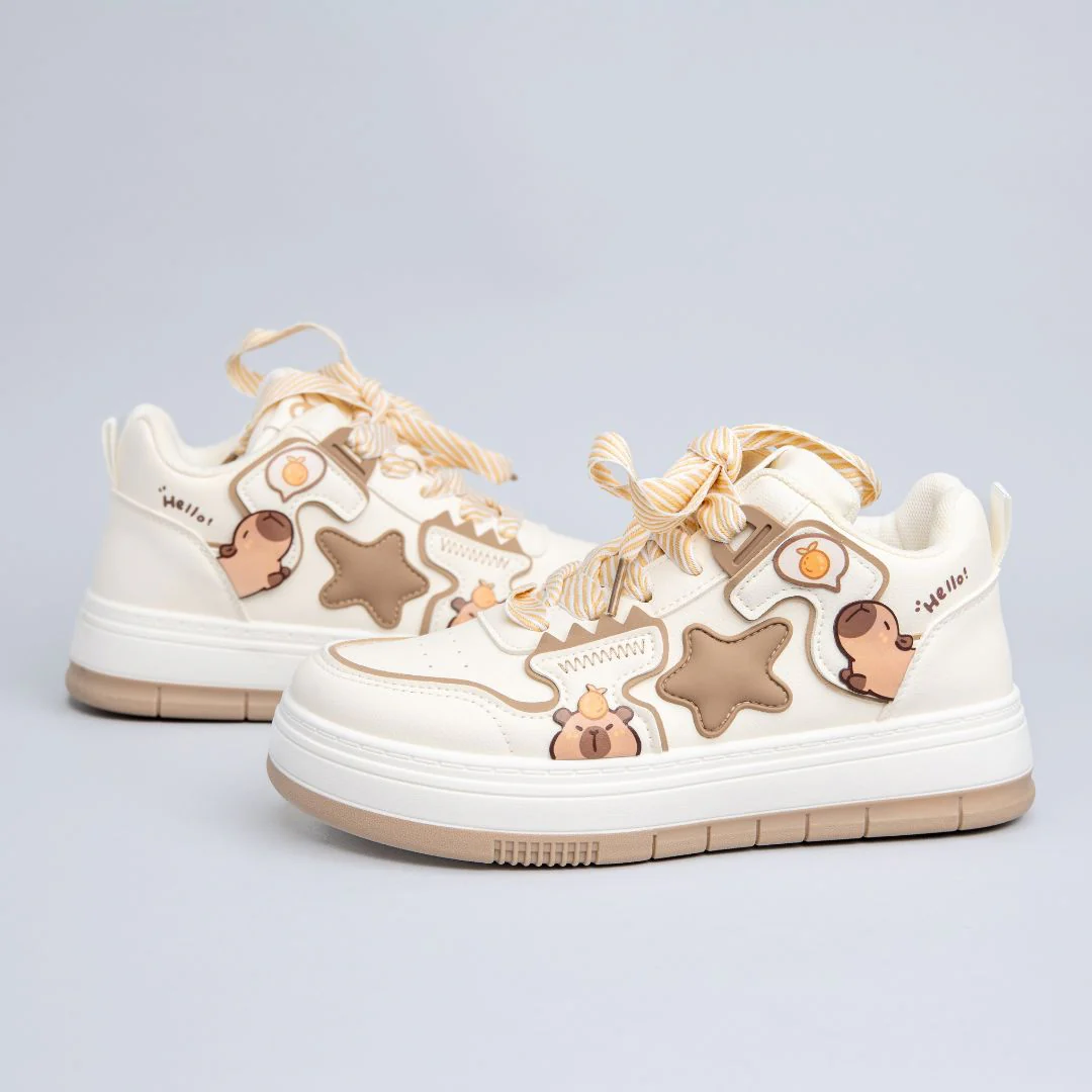 Ultra Friendly Capybara Chunky Mid Top Shoes - Women's - Image 4