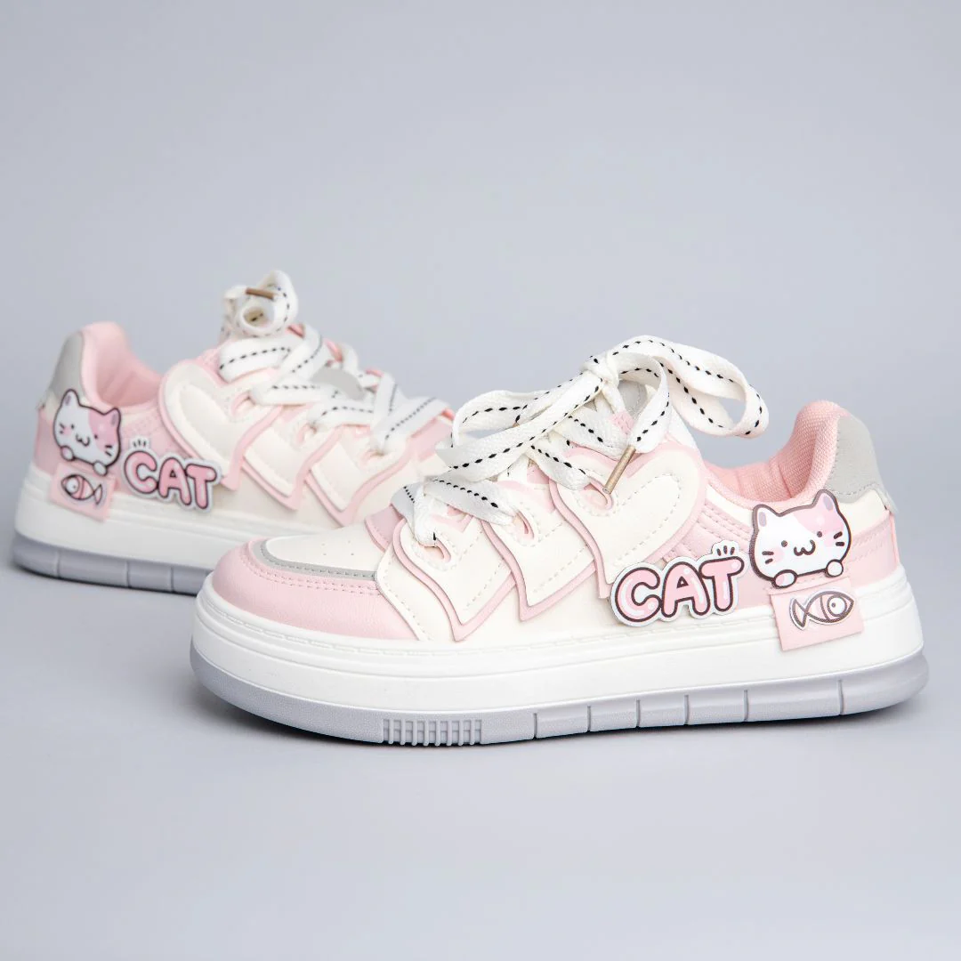 Ultra Hungry Kitty Cat Casual Chunky Shoes - Unisex - Image 4