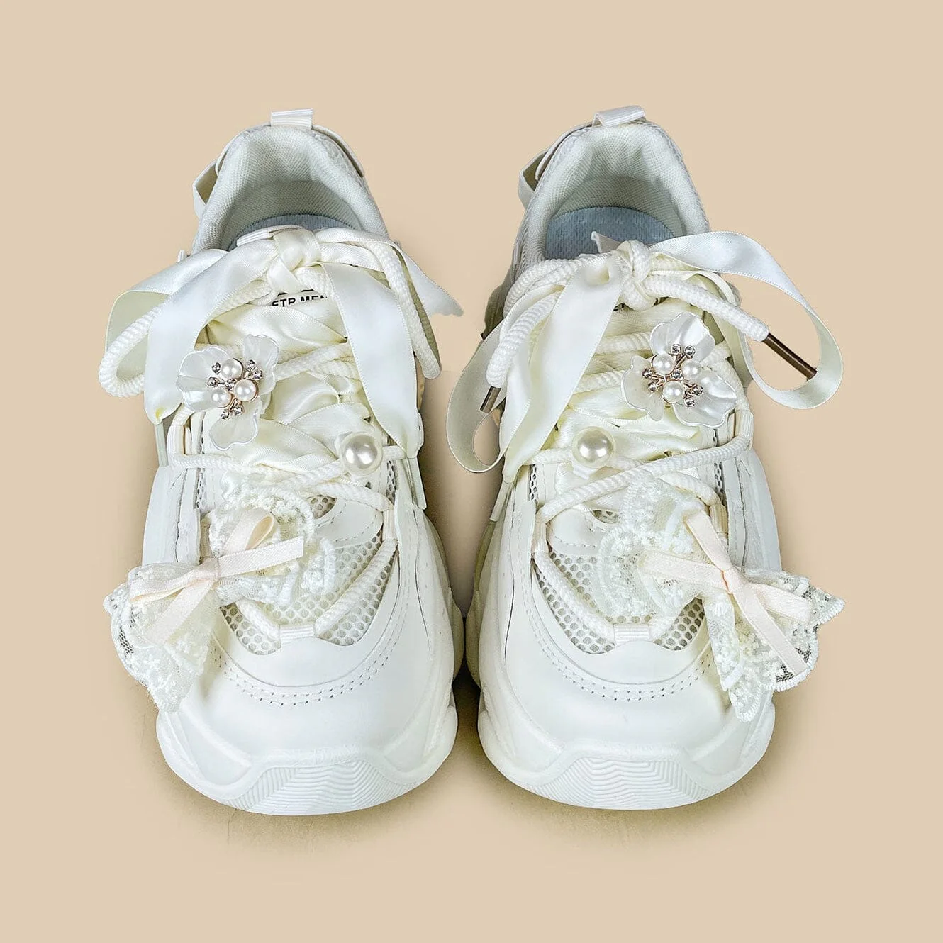 Coquette Pearl Cloud Chunky Sneakers - Unisex - Image 4