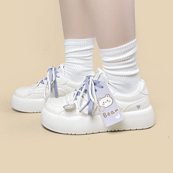 Lavender Bear Charm Chunky Sneakers - Women's - Image 11