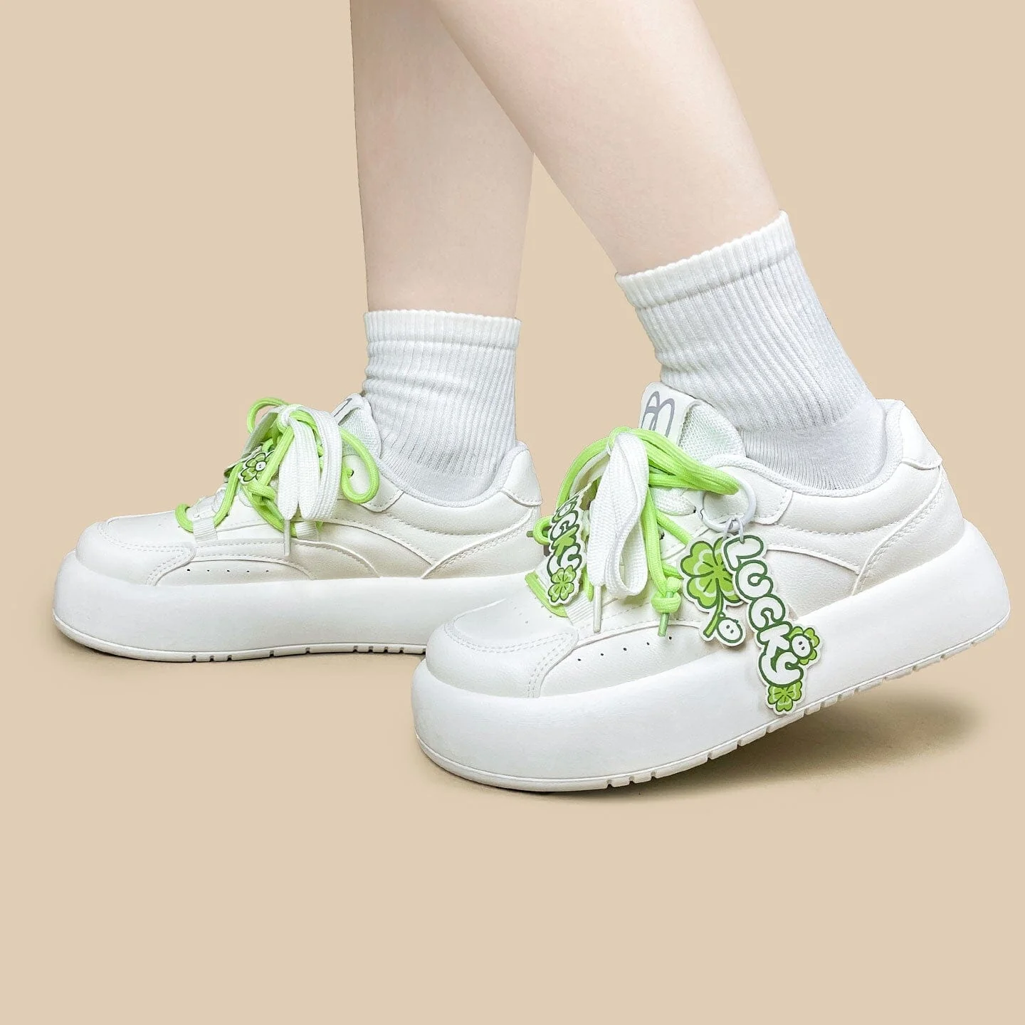 Lucky Clover Charms Chunky Sneakers - Women's - Image 5