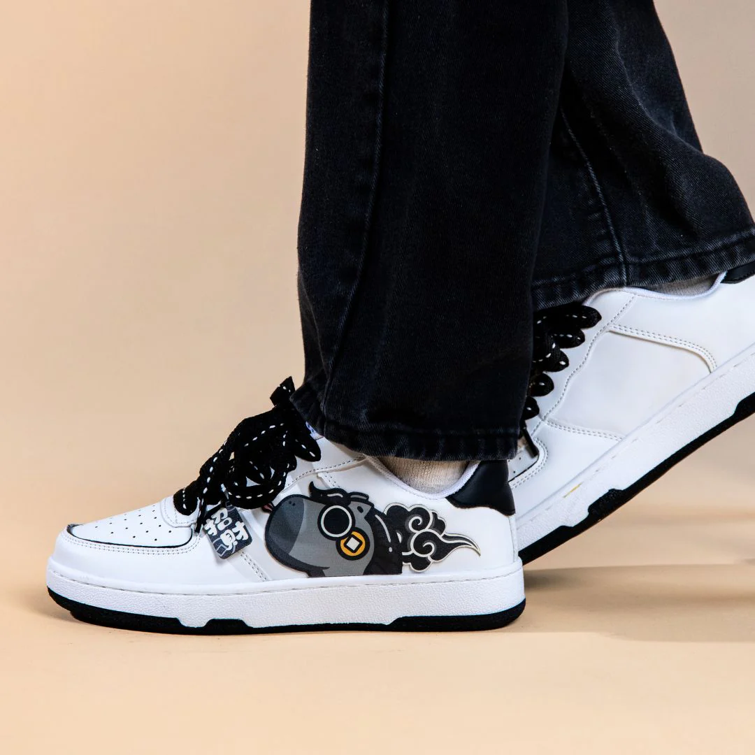 Lucky Horse Casual White Sneakers - Unisex - Image 8