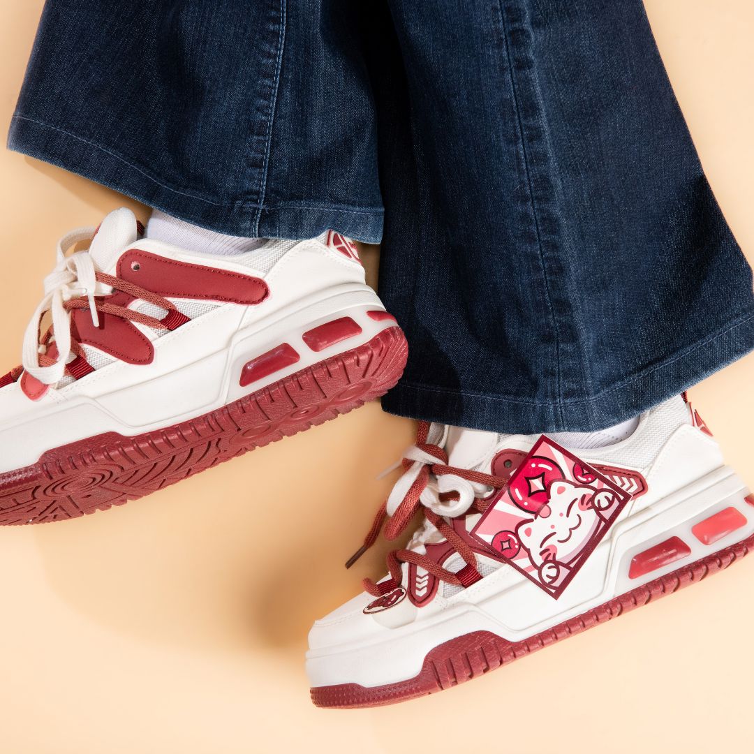Lunar New Year Chubby Kitty Chunky Casual Sneakers - Unisex - Image 8