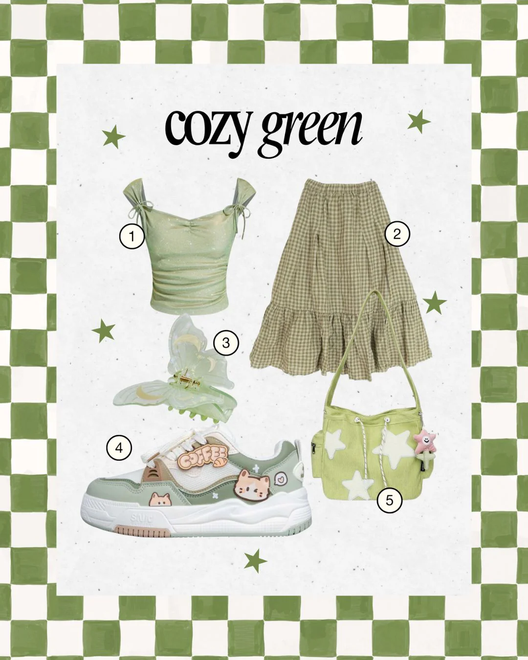 Matcha Mocha Kitty Cafe Green Shoes - Women's - Image 3