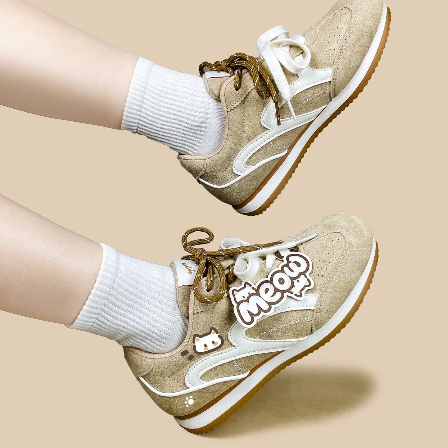 Meow Suede Retro Runner Sneakers – Women's - Image 10
