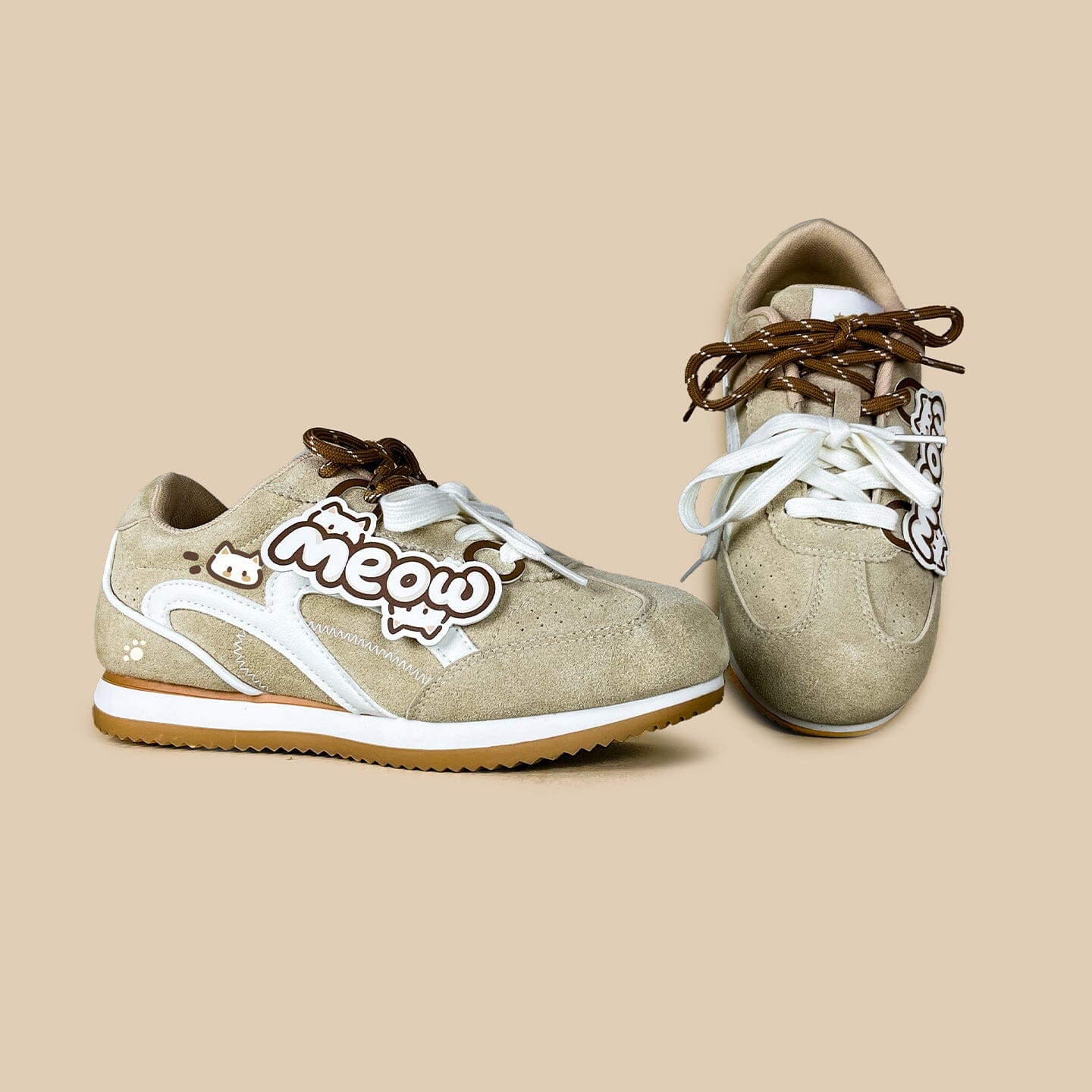 Meow Suede Retro Runner Sneakers – Women's - Image 3