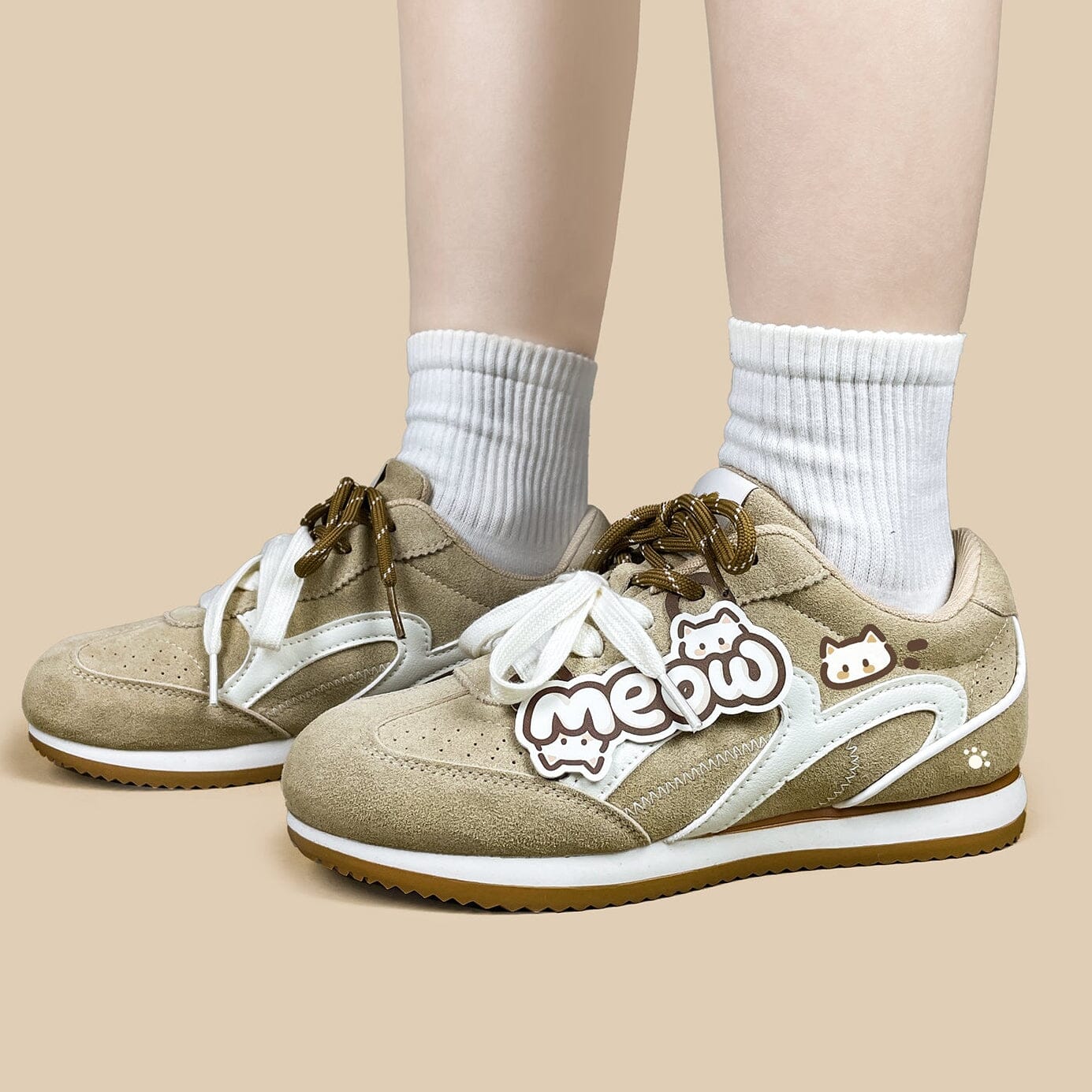 Meow Suede Retro Runner Sneakers – Women's - Image 9