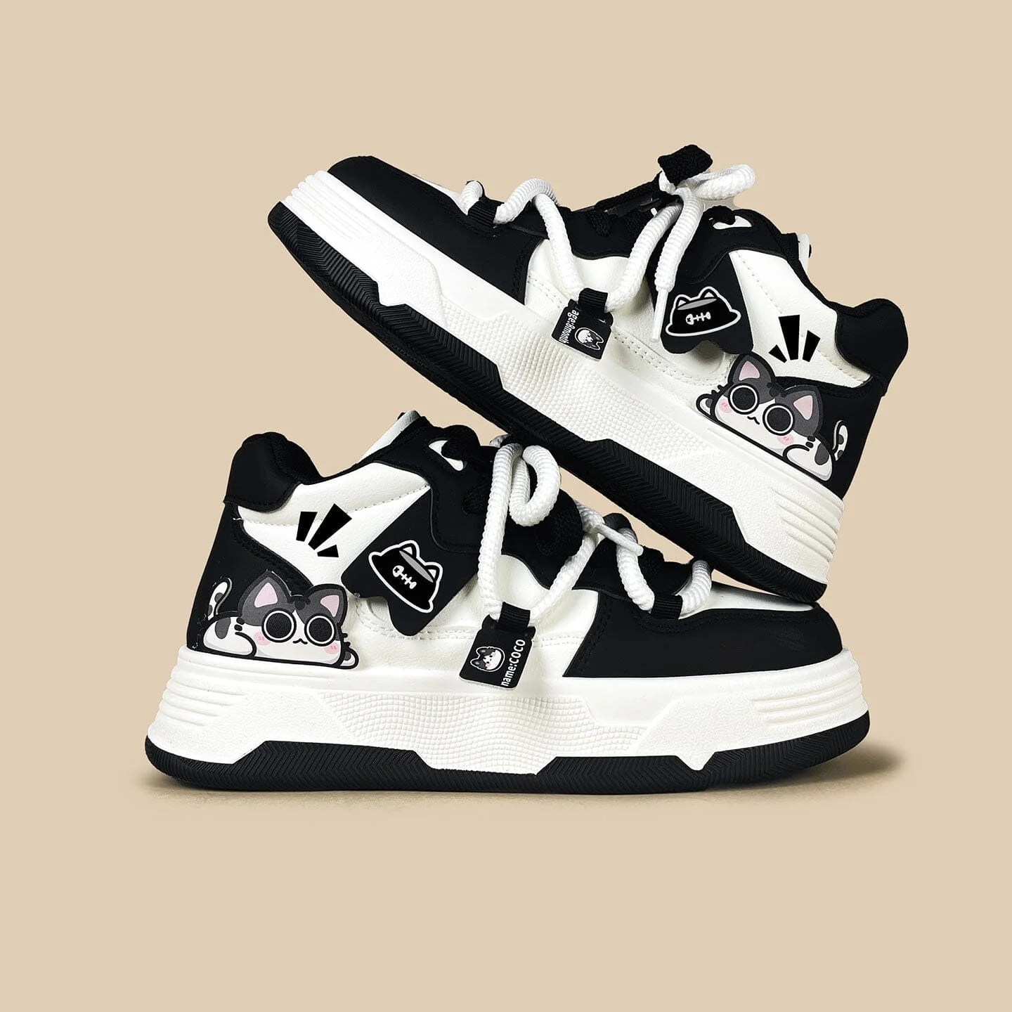 Midnight Meow Chunky Mid Top Shoes - Women's - Image 3