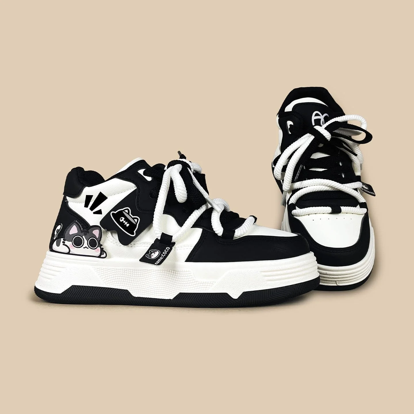 Midnight Meow Chunky Mid Top Shoes - Women's - Image 4