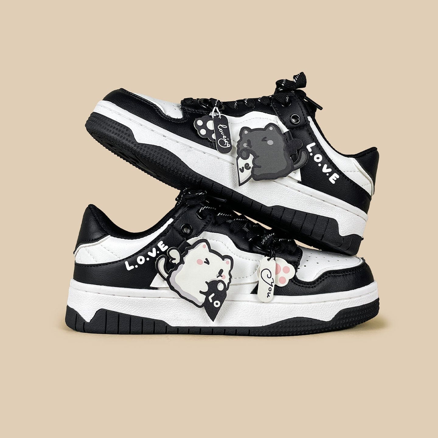 My Other Meow Chunky Black Sneakers - Unisex - Image 3