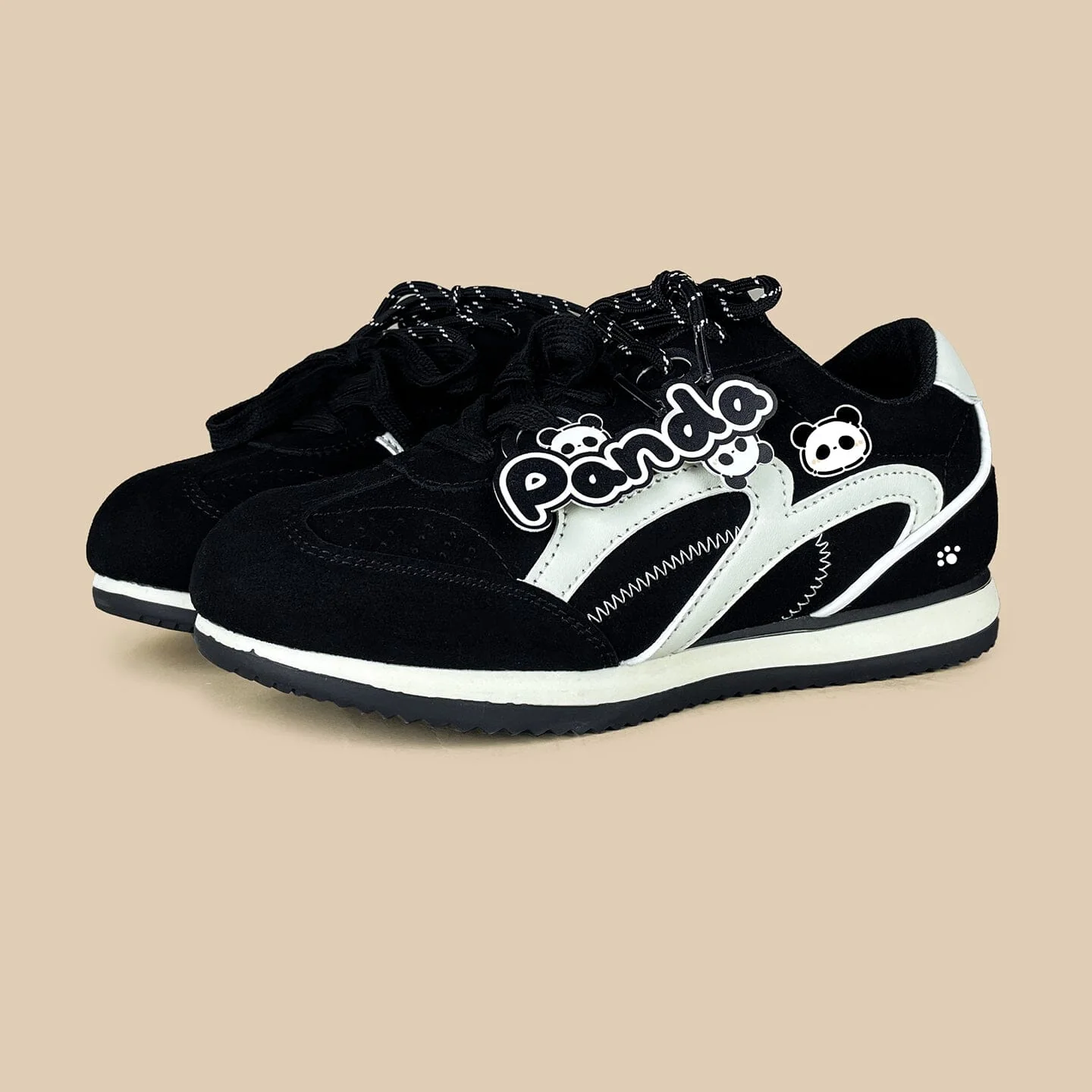 Panda Suede Retro Runner Sneakers – Women's - Image 3
