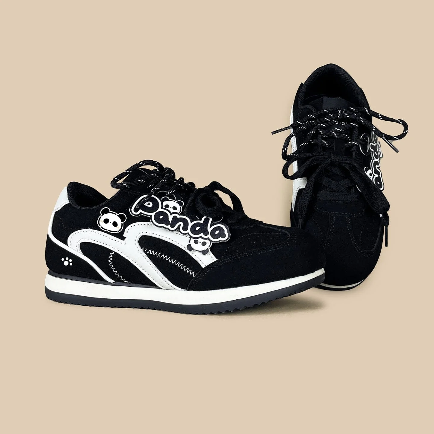 Panda Suede Retro Runner Sneakers – Women's - Image 5