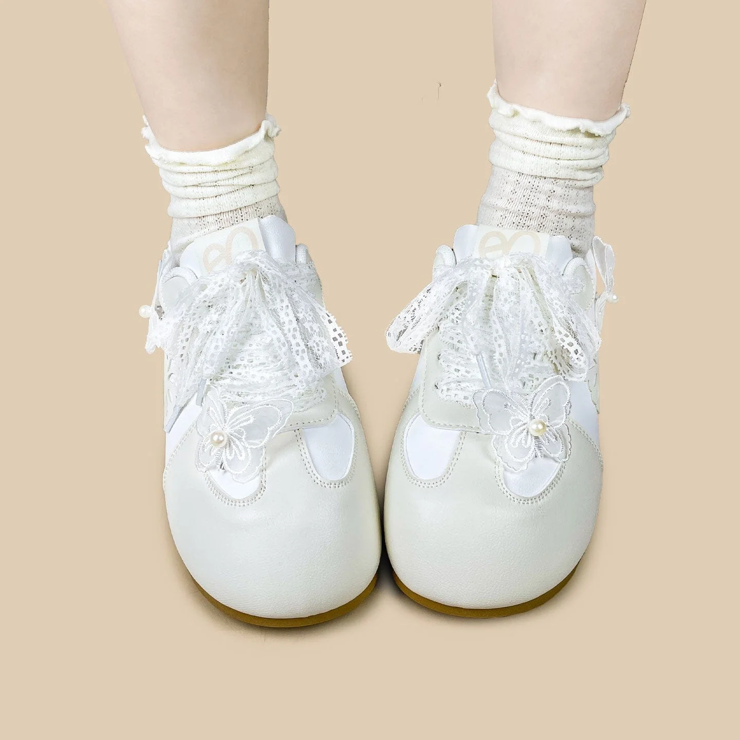 Porcelain Butterfly Dream Casual Sneakers – Women’s - Image 7