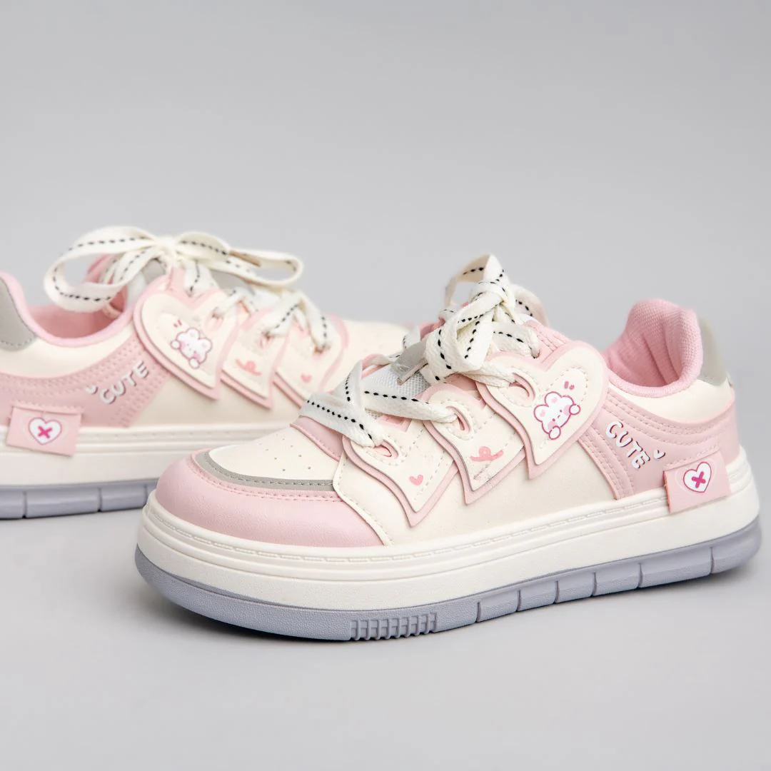 Pretty Pastel Cute Bunny Casual Sneakers - Unisex - Image 4