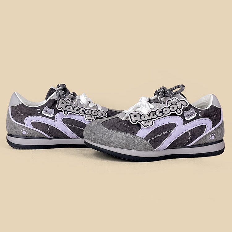 Raccoon Suede Retro Runner Sneakers – Women's - Image 4