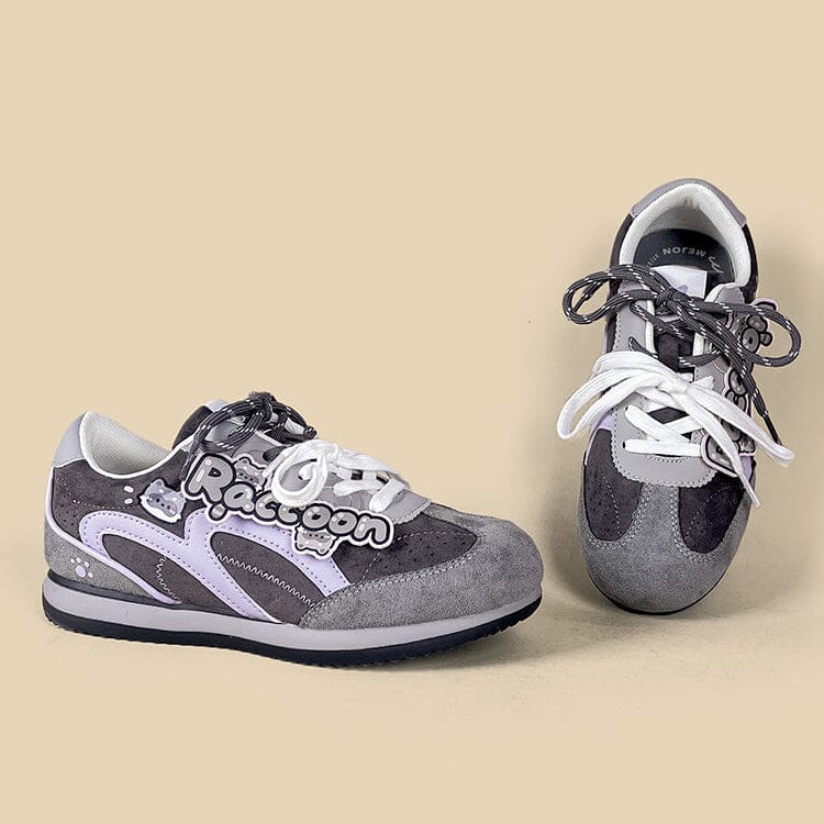 Raccoon Suede Retro Runner Sneakers – Women's - Image 5