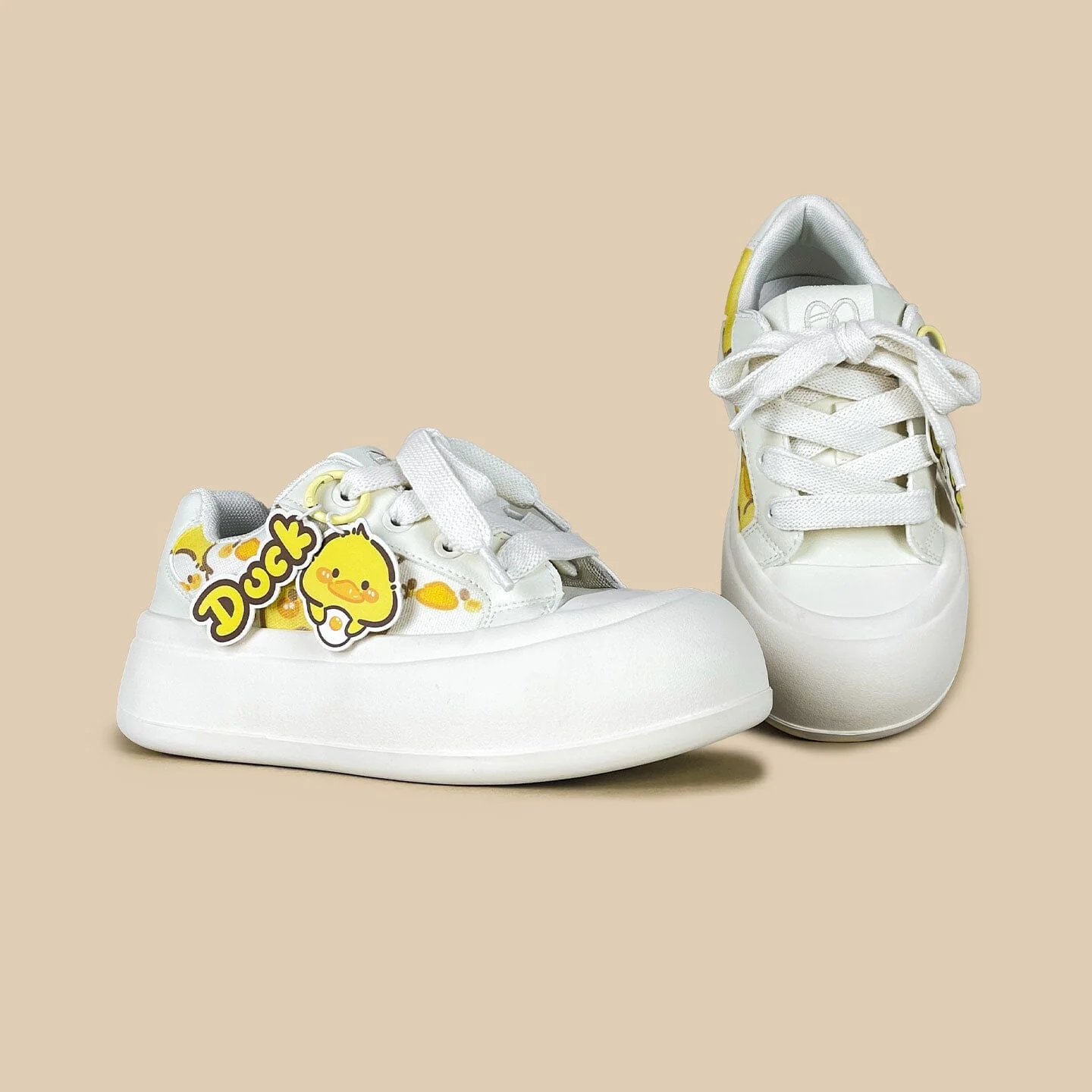 Sunny Side Duck Print Charms Chunky Sneakers - Women's - Image 3