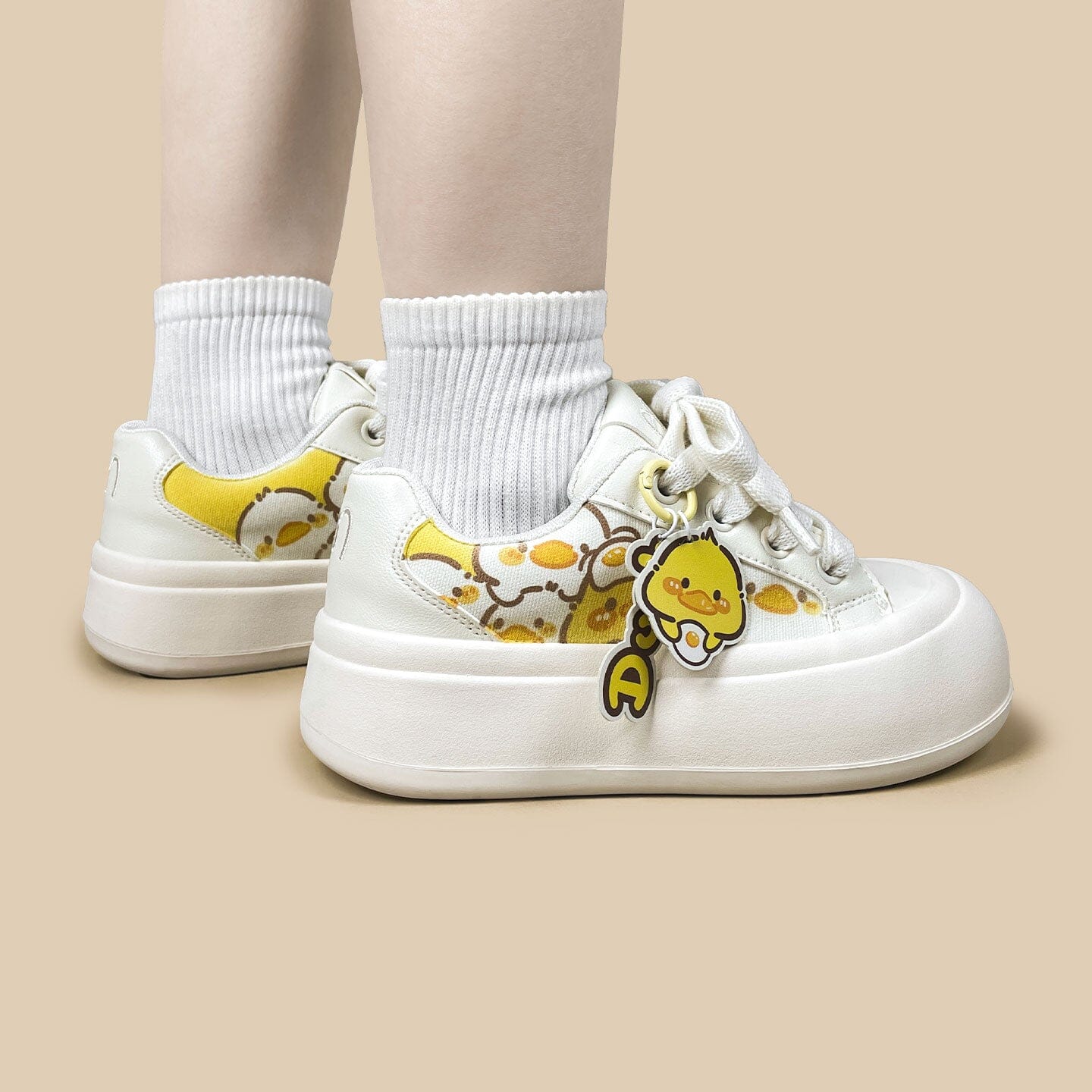 Sunny Side Duck Print Charms Chunky Sneakers - Women's - Image 7