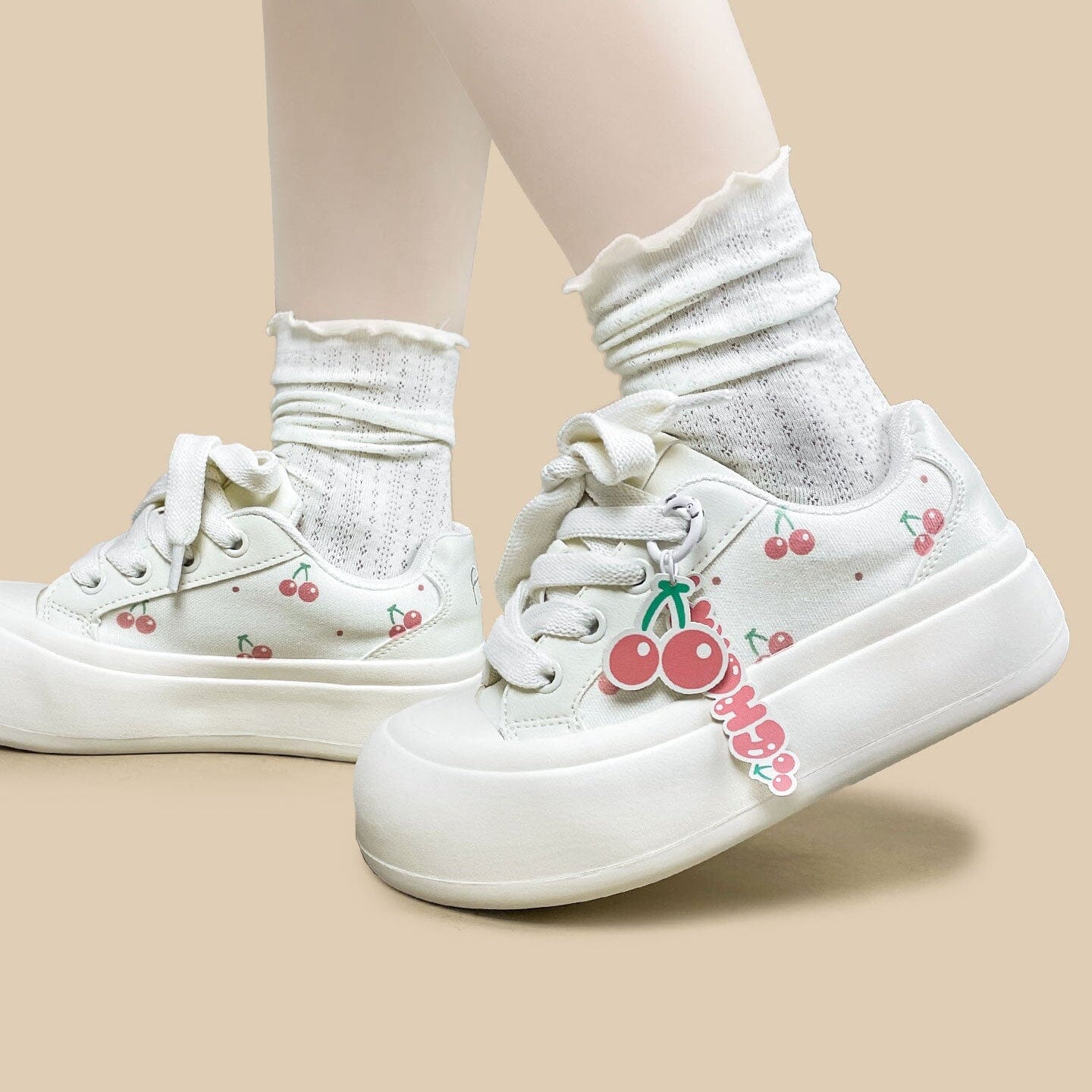 Sweet Escape Cherry Print Chunky Sneakers - Women's - Image 9