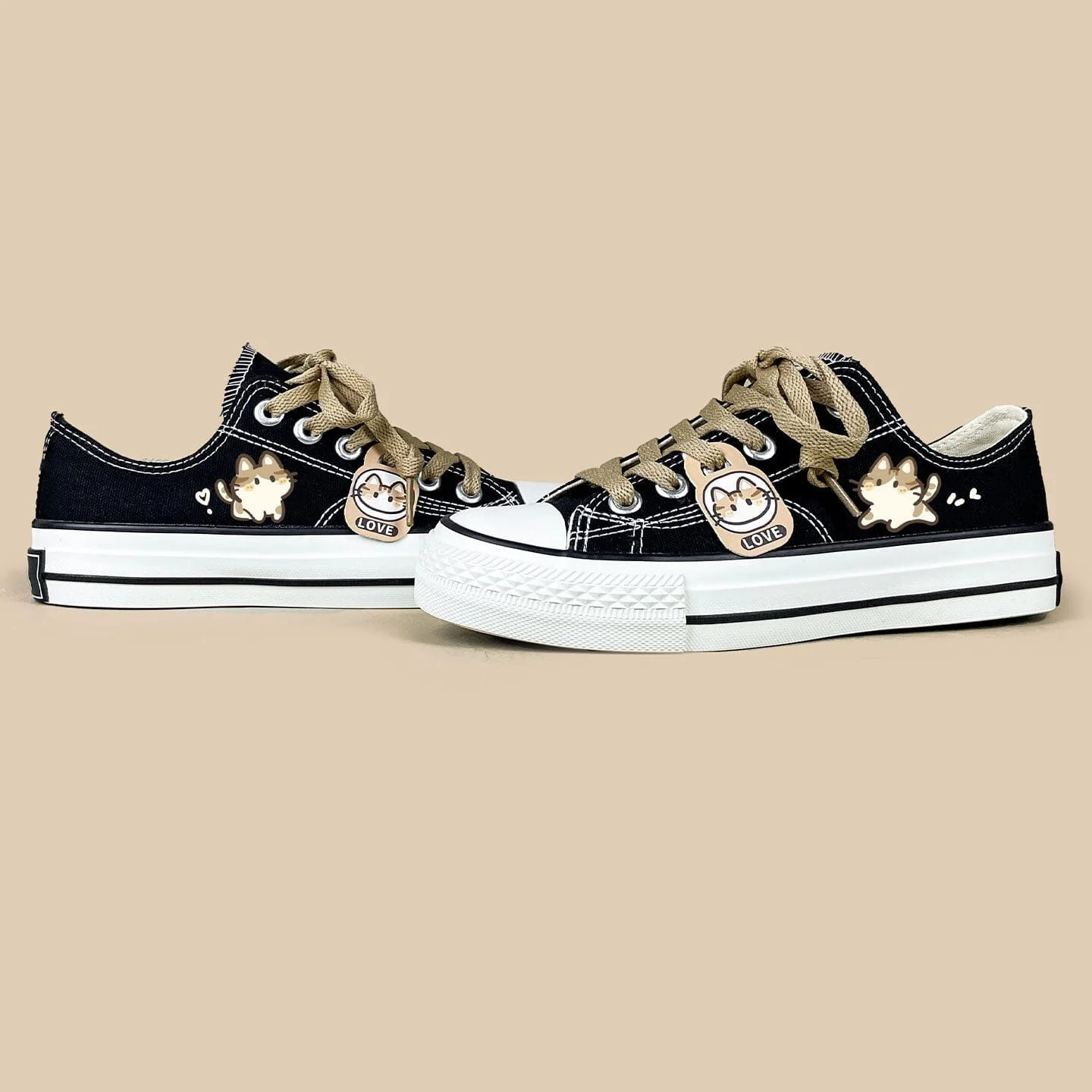 Ultra Chonky Neko Low Top Canvas Shoes - Unisex - Image 3