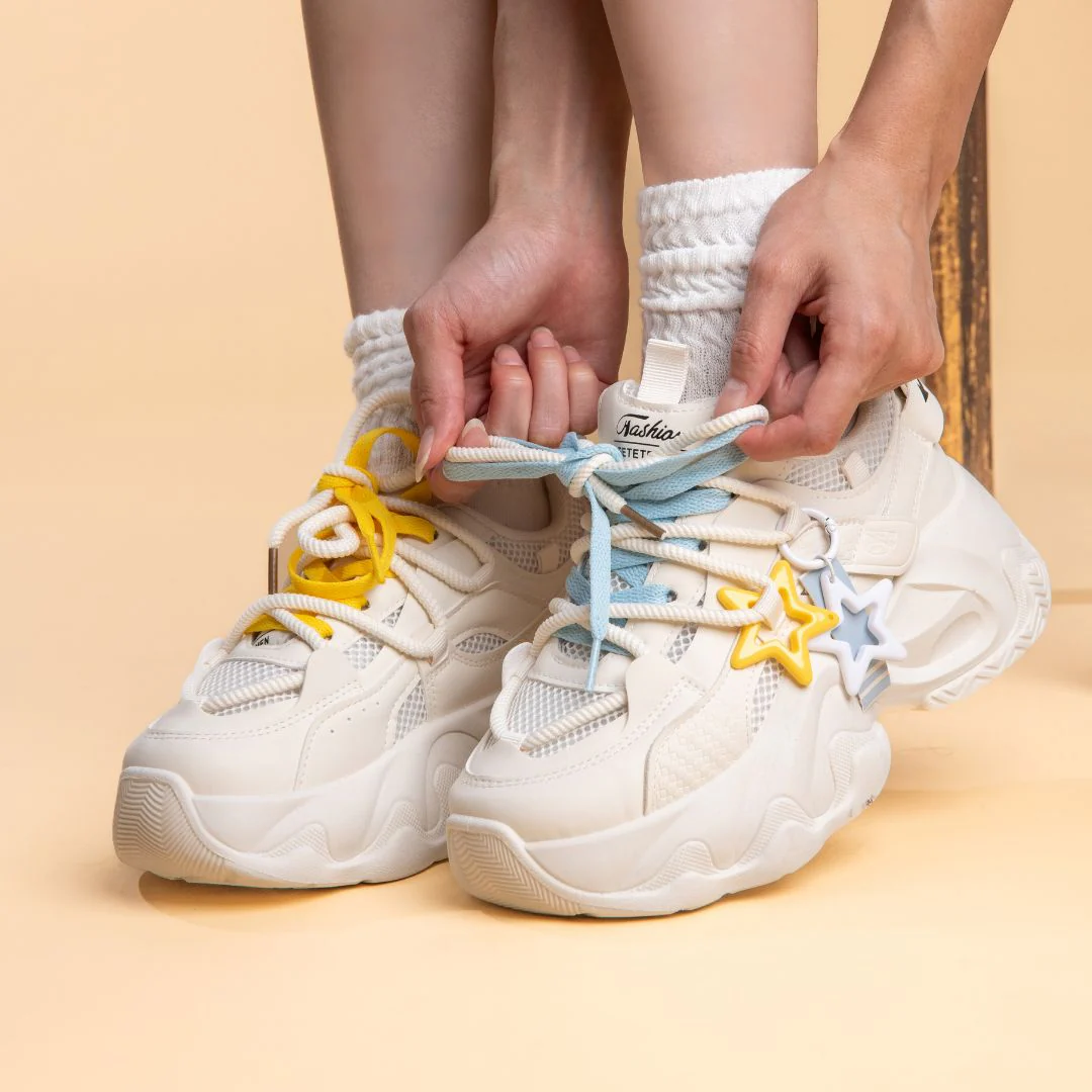 Ultra Chunky Sole Bright Star White Sneakers - Unisex - Image 8